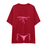 Pink Bikini Oversize Tişört