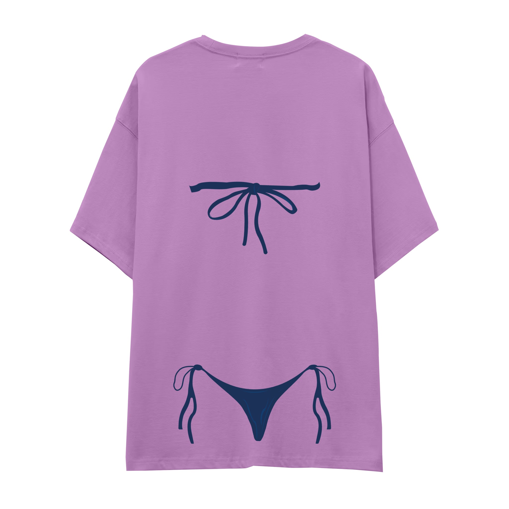 Navy Blue Bikini Oversize Tişört
