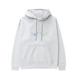 Boobs & Hearts Hoodie Beyaz Ön
