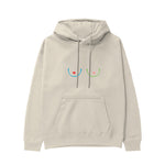 Boobs & Hearts Hoodie Krem Ön