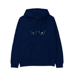 Boobs & Hearts Hoodie Lacivert Ön
