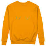 Boobs & Hearts Sweatshirt Turuncu Ön