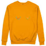 Boobs & Hearts Sweatshirt Turuncu Ön
