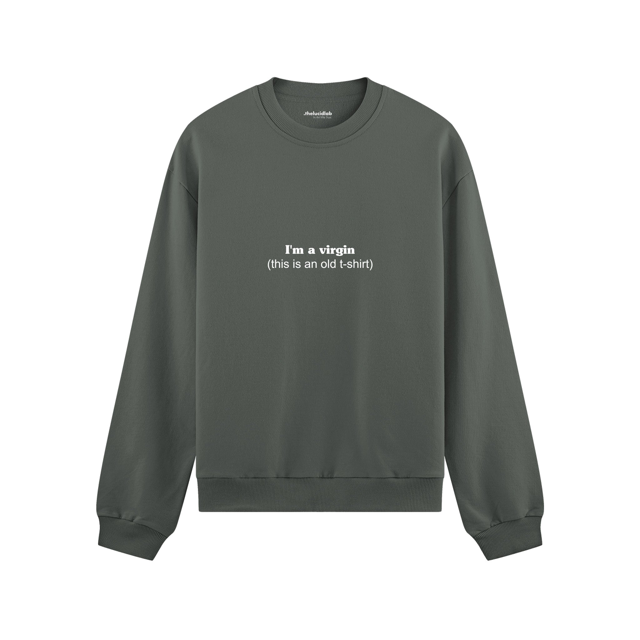 Virgin Energy Oversize Sweatshirt Antrasit Ön