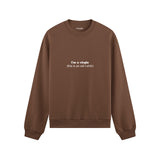Virgin Energy Oversize Sweatshirt Kahverengi Ön