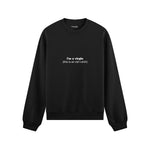 Virgin Energy Oversize Sweatshirt Siyah Ön