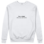 Virgin Energy Sweatshirt Beyaz Ön