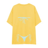Blue Bikini Oversize Tişört