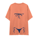 Navy Blue Bikini Oversize Tişört