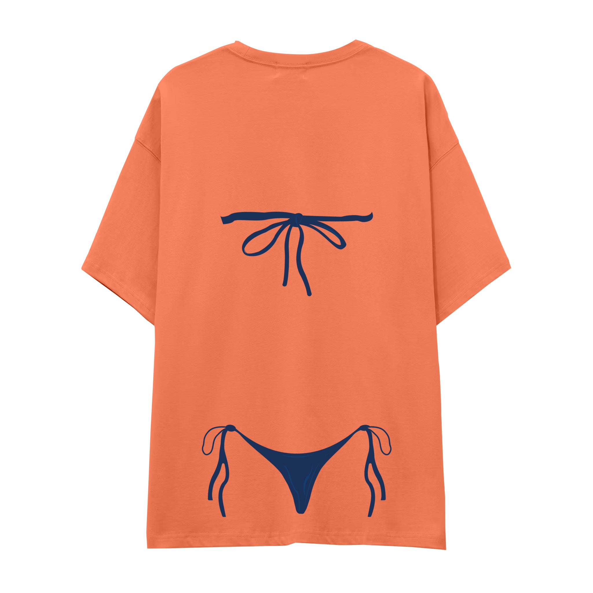 Navy Blue Bikini Oversize Tişört
