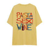 Pasta Sex Wine Oversize Tişört