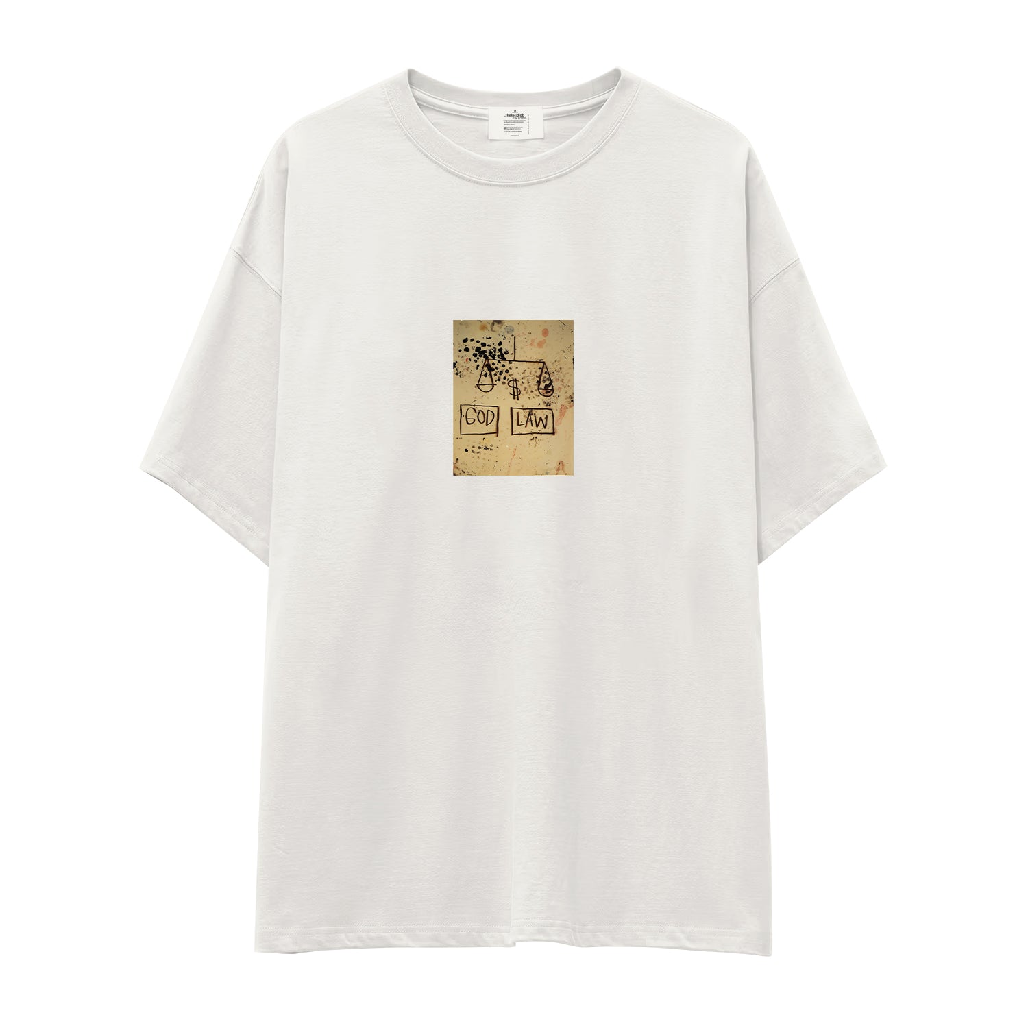 God, Law (1981) - Basquiat Oversize Tişört