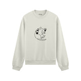 Wine Lover Cat Oversize Sweatshirt