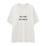 No Risk No Story Oversize Tişört