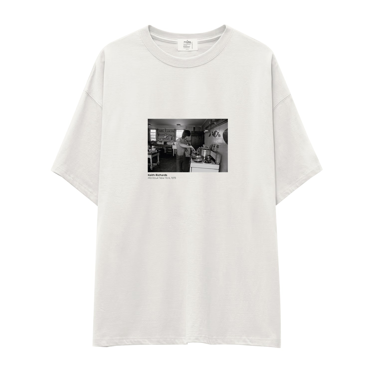 Keith Richards Montauk New York 1975 Oversize Tişört