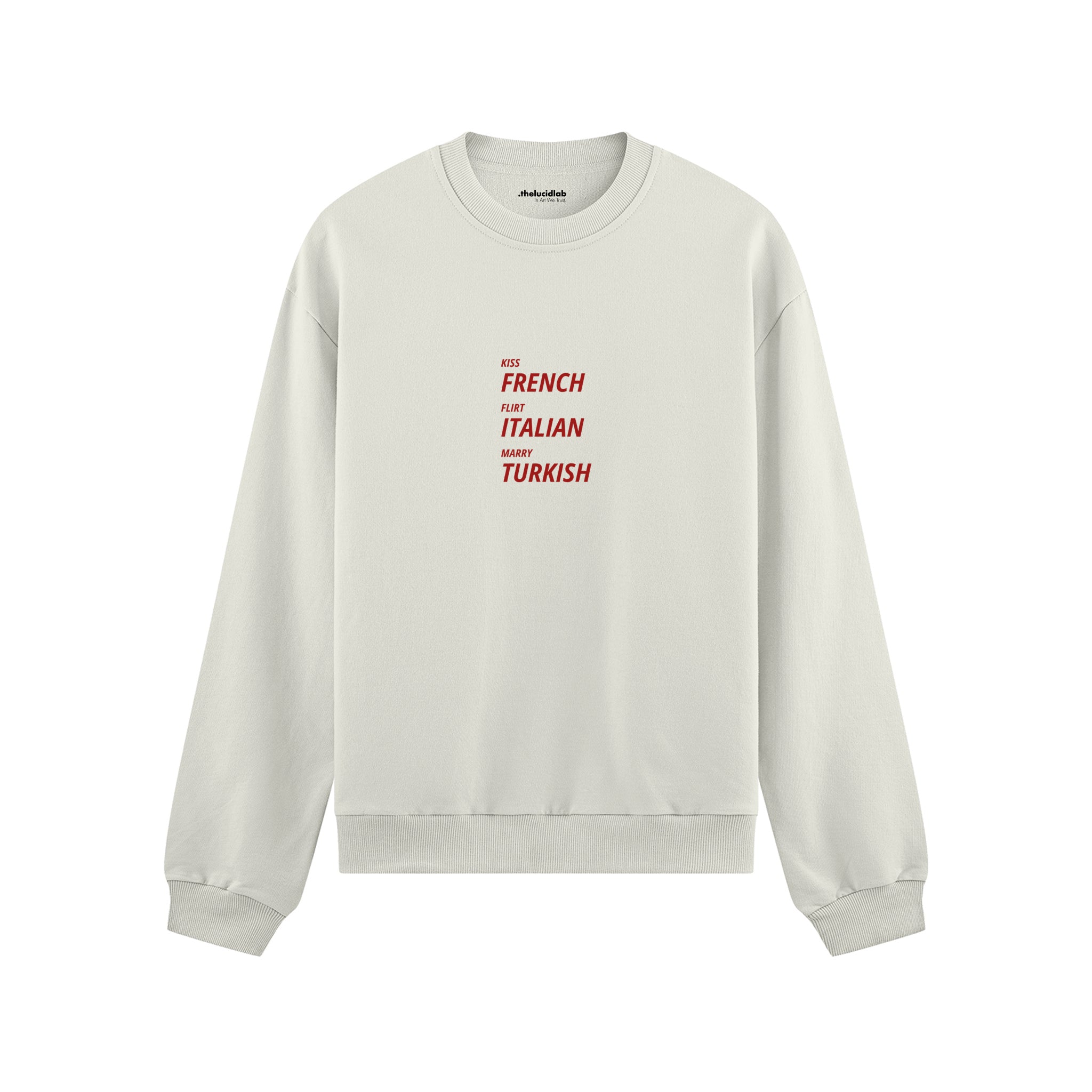 Kiss Flirt Marry Oversize Sweatshirt