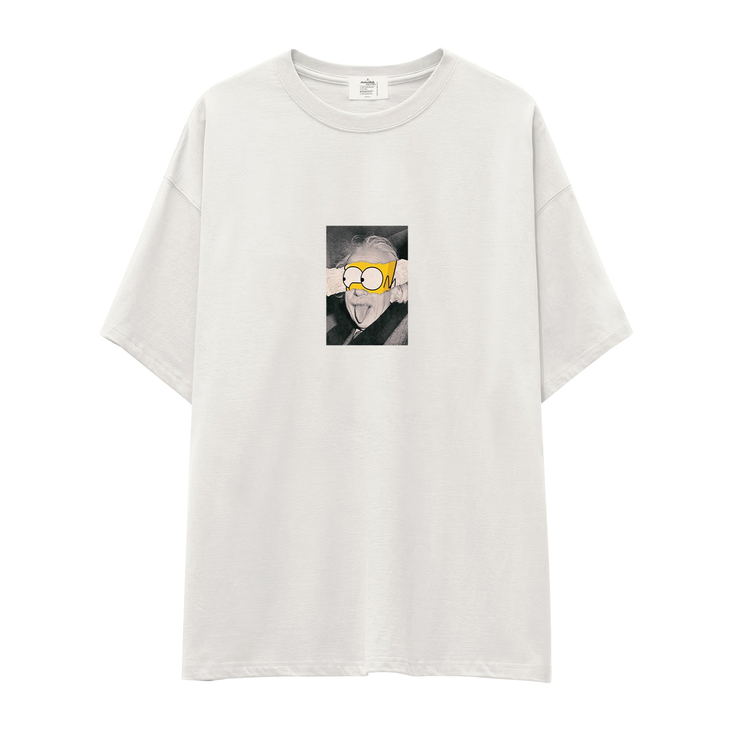 Albert Einstein / Homer Simpson Oversize Tişört