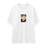 Albert Einstein / Homer Simpson Oversize Tişört