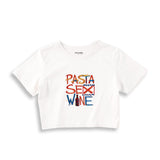 Pasta Sex Wine Crop Tişört