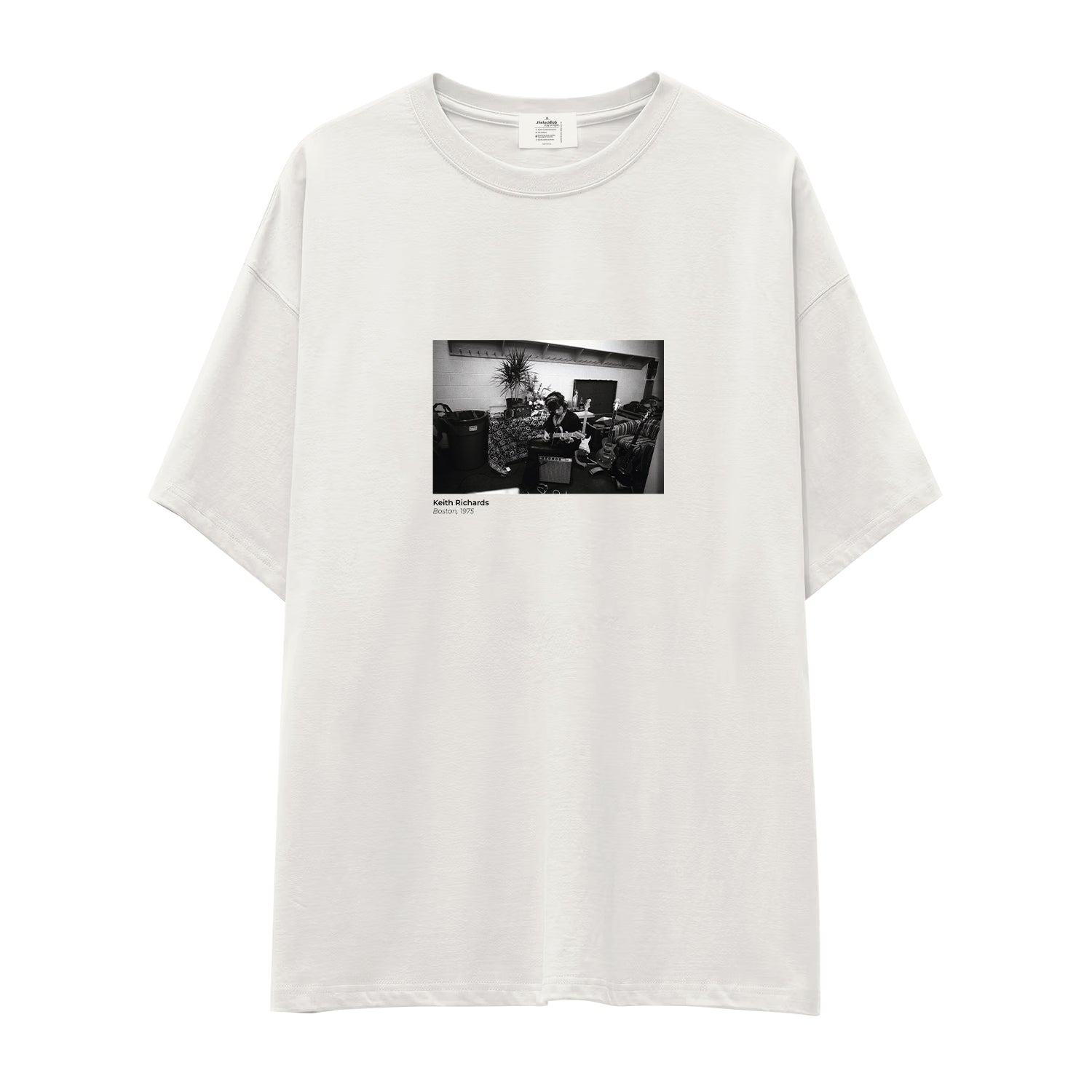 Keith Richards Boston 1975 Oversize Tişört