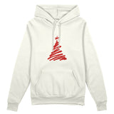 Minimal Christmas Tree Oversize Hoodie