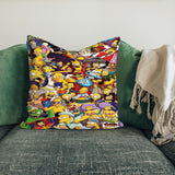 Simpsons Çift Taraflı Kırlent Kılıfı 2 Adet