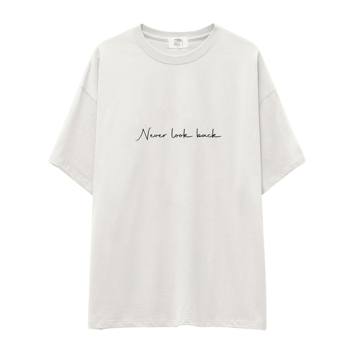 Never Look Back Oversize Tişört