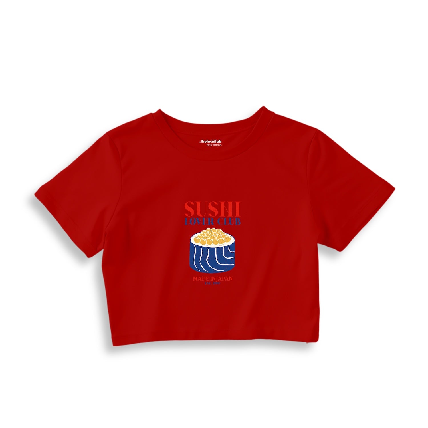 Sushi Lover Club Crop Tişört