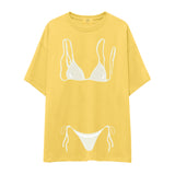 White Bikini Oversize Tişört