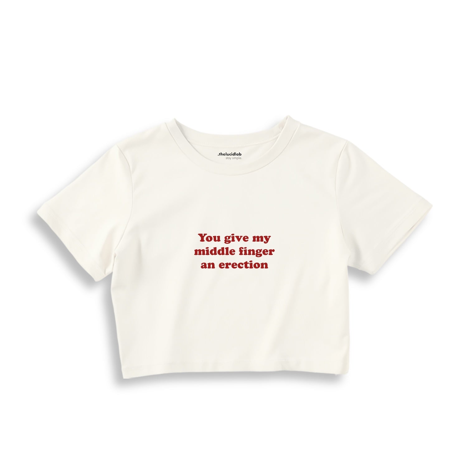 Give My Middle Finger Crop Tişört
