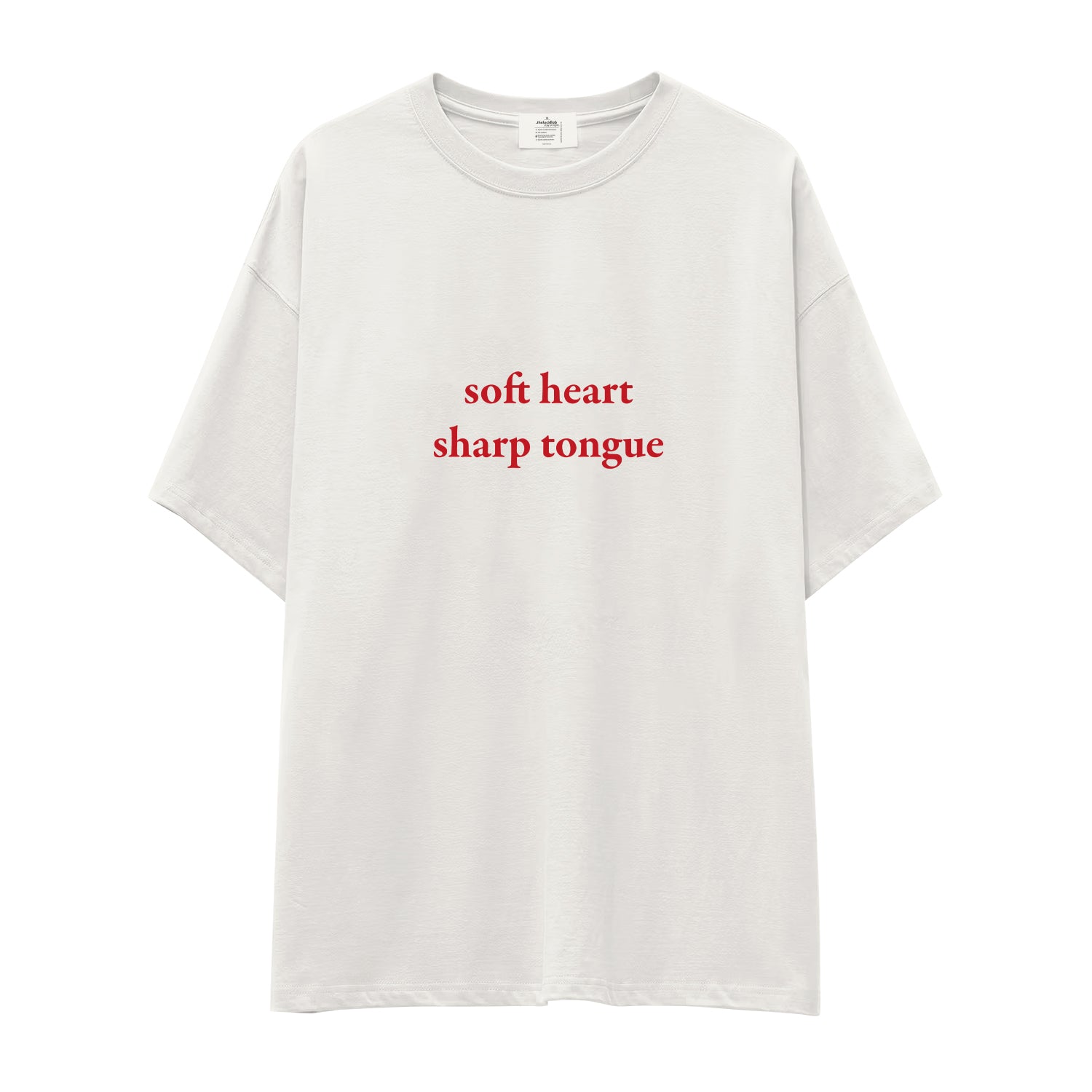 Soft Heart Sharp Tongue Oversize Tişört