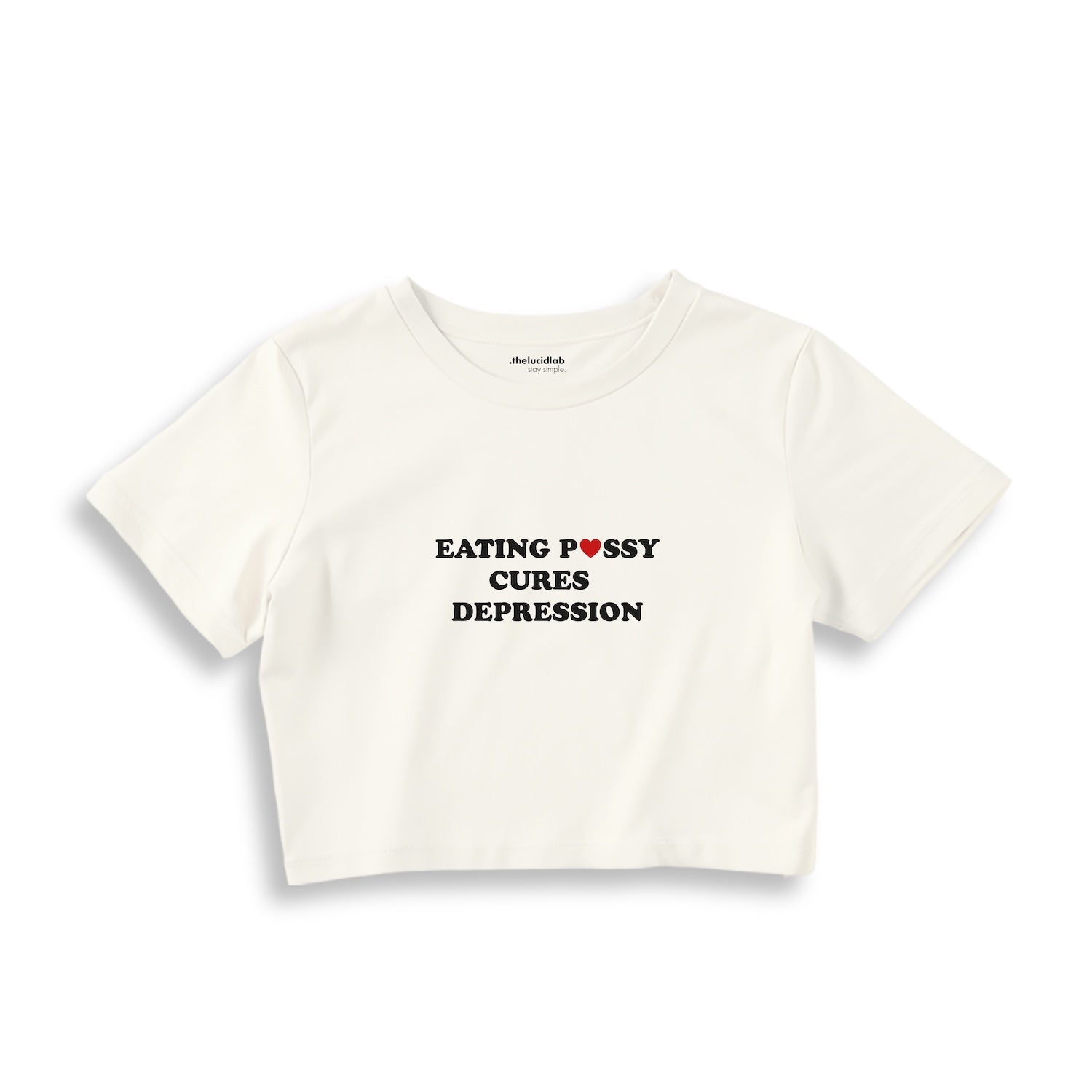 Eating Pussy Cures Depression Crop Tişört