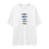 Marine Pattern Study Oversize Tişört