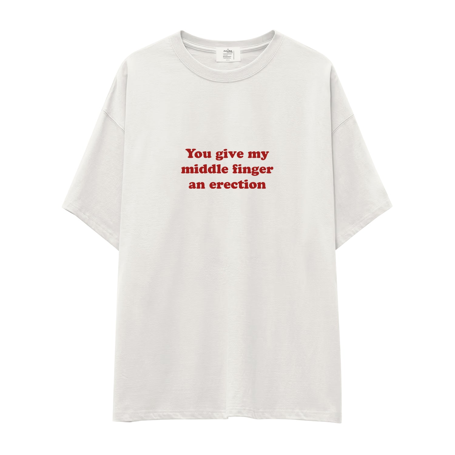 Give My Middle Finger Oversize Tişört
