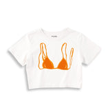 Orange Bikini Crop Tişört
