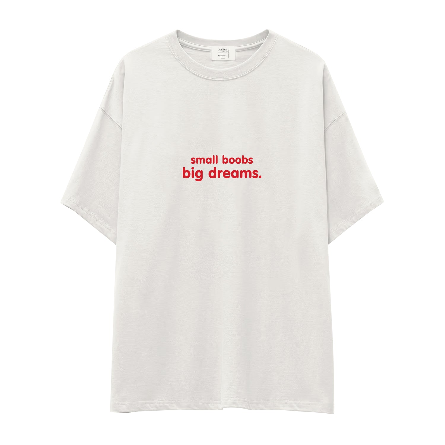 Small Boobs Big Dreams Oversize Tişört