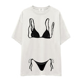 Black Bikini Oversize Tişört