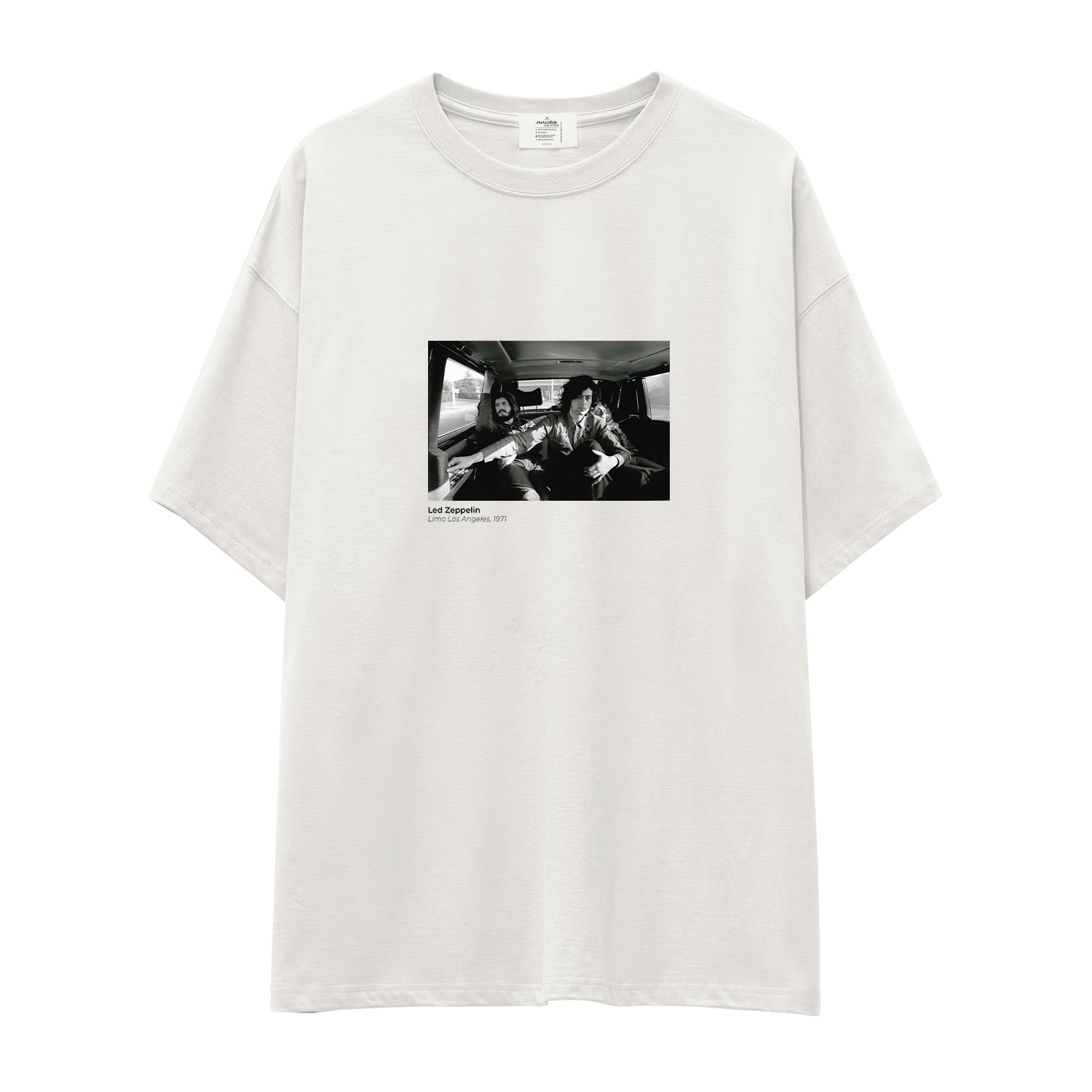 Led Zeppelin Limo Los Angeles 1971 Oversize Tişört