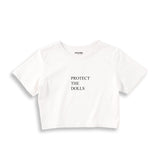 Protect The Dolls Crop Tişört