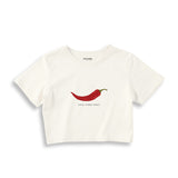 Chili Vibes Only Crop Tişört