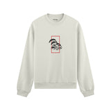 Perspektif Kanagawa Dalgası Oversize Sweatshirt