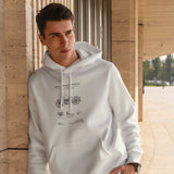 Harley Davidson Model 28B Motosiklet Oversize Hoodie