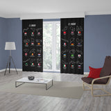All Tracks Black / Formula 1 Pistleri Fon Perde