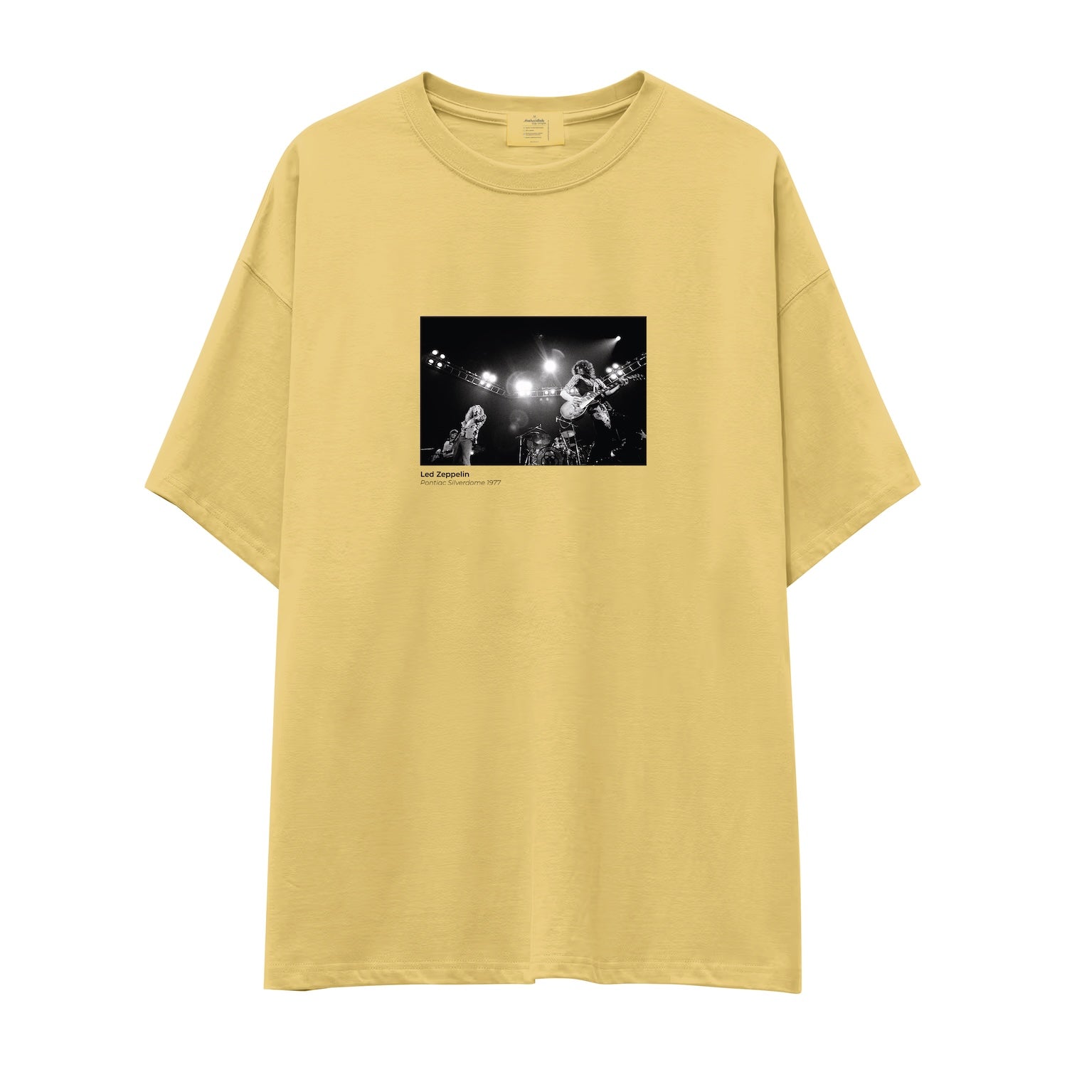 Led Zeppelin Pontiac Silverdome 1977 Oversize Tişört