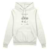 Harley Davidson Model 28B Motosiklet Oversize Hoodie