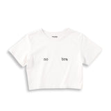No Bra Crop Tişört