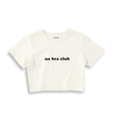 No Bra Club Crop Tişört