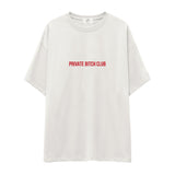 Private Bitch Club Oversize Tişört