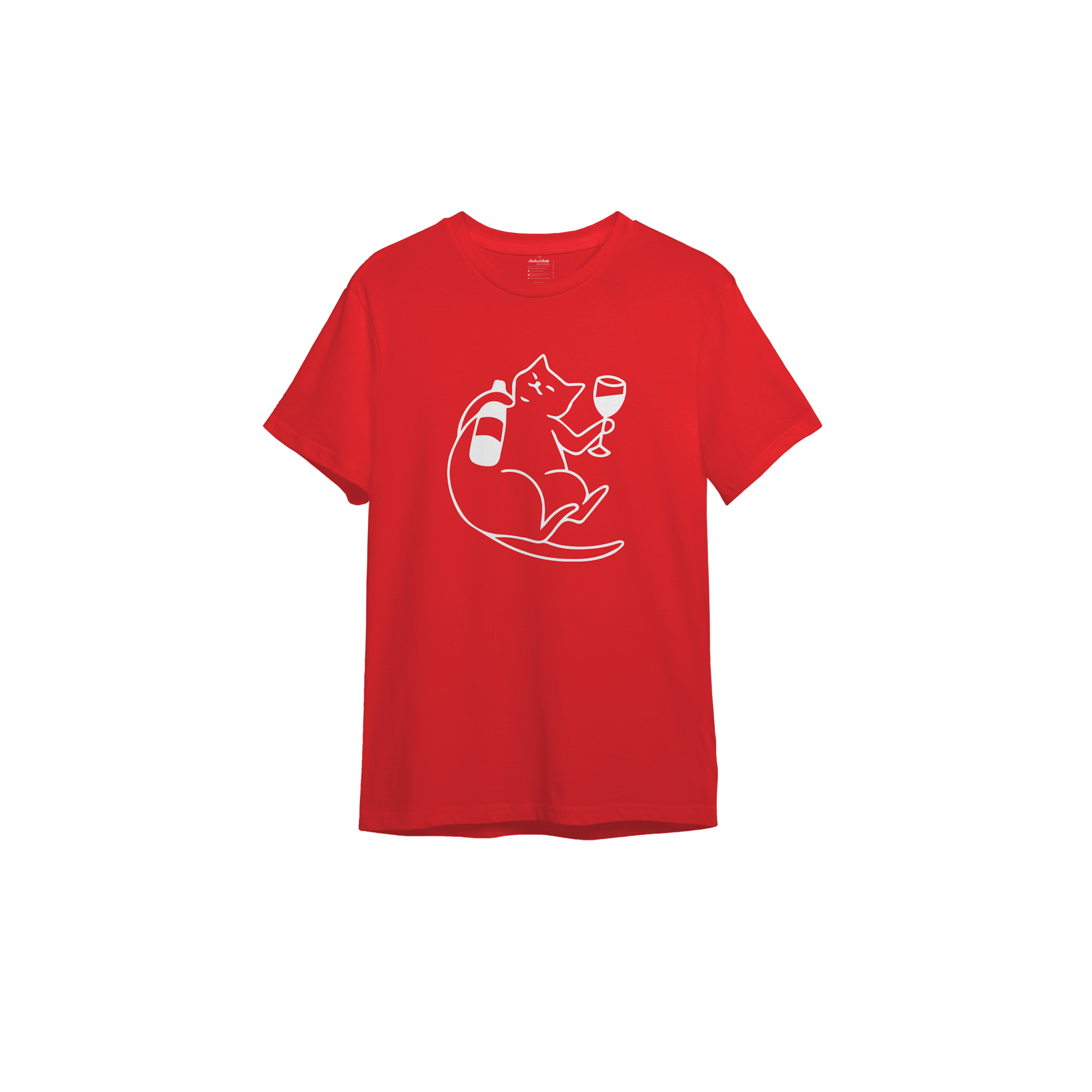 Wine Lover Cat T-Shirt