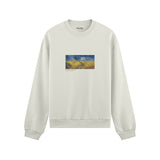 Buğday Tarlası ve Kargalar Oversize Sweatshirt